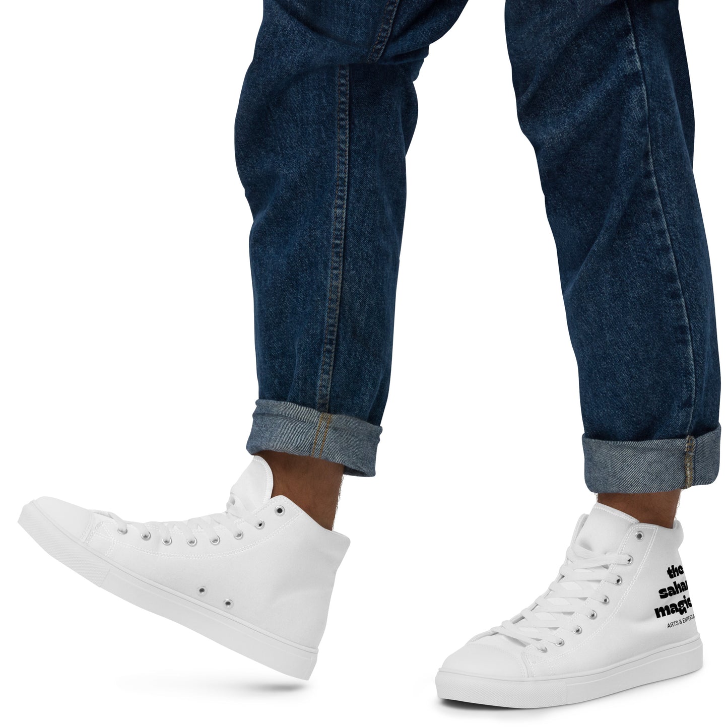 Men’s high top canvas shoes