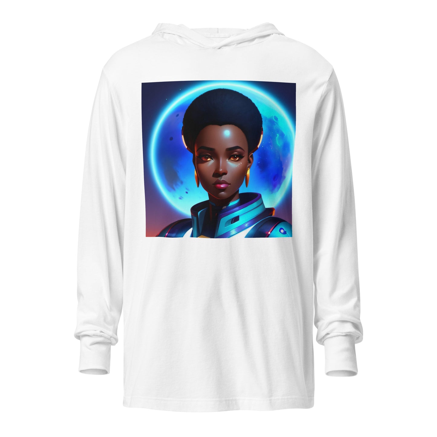 Hooded long-sleeve tee