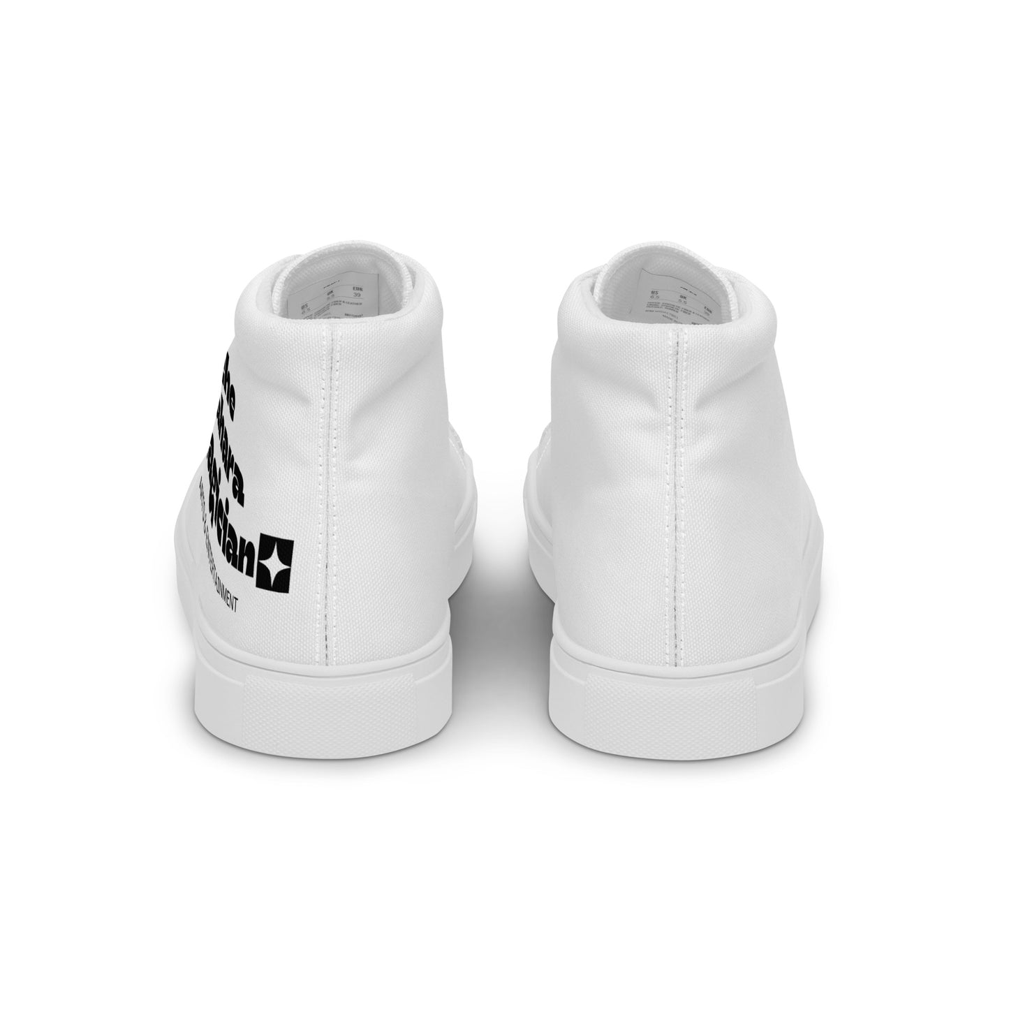 Women’s high top canvas shoes